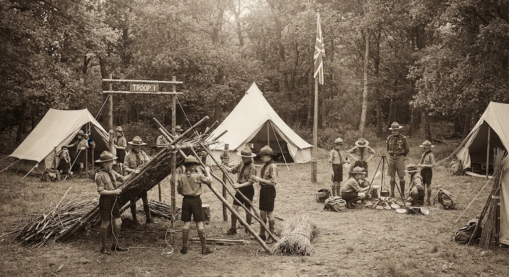 historical campsite construction