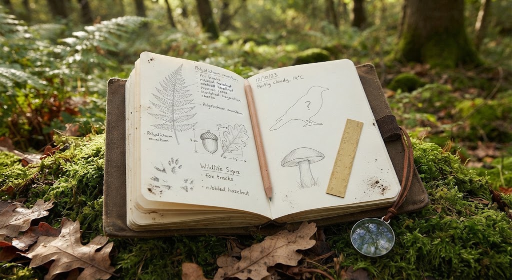 make a nature field notebook