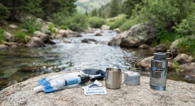 how to purify water outdoors