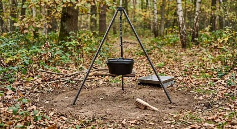 Challenge 100: Prepare a Safe Fire Area for a Pot-Hanging Cooking Setup